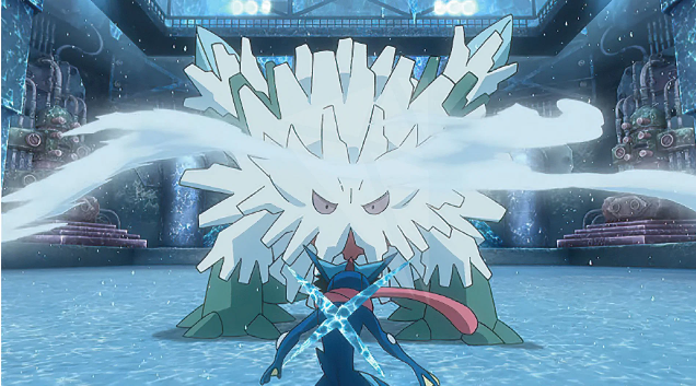 Mega Abomasnow en el anime.