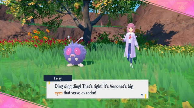 Venonat usa sus ojos como radar